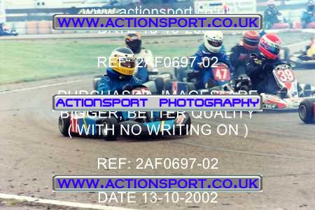Photo: 2AF0697-02 ActionSport Photography 13/10/2002 Hunts Kart Club - Kimbolton  _5_SeniorTKM #47
