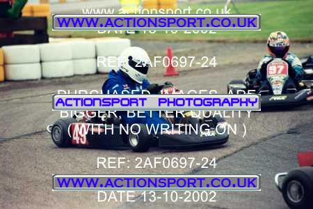 Photo: 2AF0697-24 ActionSport Photography 13/10/2002 Hunts Kart Club - Kimbolton  _5_SeniorTKM #49