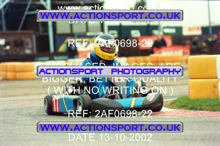 Photo: 2AF0698-22 ActionSport Photography 13/10/2002 Hunts Kart Club - Kimbolton  _5_SeniorTKM #17
