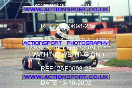 Photo: 2AF0698-23 ActionSport Photography 13/10/2002 Hunts Kart Club - Kimbolton  _5_SeniorTKM #37