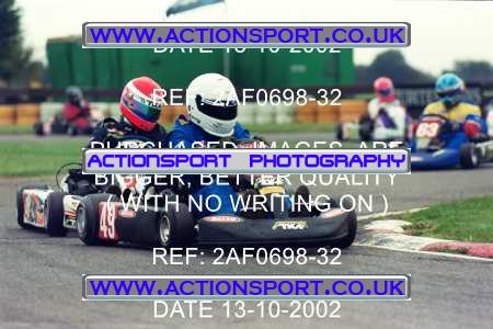 Photo: 2AF0698-32 ActionSport Photography 13/10/2002 Hunts Kart Club - Kimbolton  _5_SeniorTKM #49