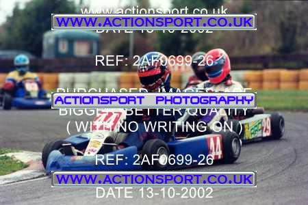 Photo: 2AF0699-26 ActionSport Photography 13/10/2002 Hunts Kart Club - Kimbolton  _5_SeniorTKM #44
