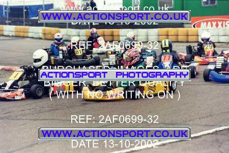 Photo: 2AF0699-32 ActionSport Photography 13/10/2002 Hunts Kart Club - Kimbolton  _6_JuniorMax_MiniMax_JuniorTKMInter #9990
