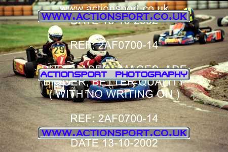 Photo: 2AF0700-14 ActionSport Photography 13/10/2002 Hunts Kart Club - Kimbolton  _6_JuniorMax_MiniMax_JuniorTKMInter #29