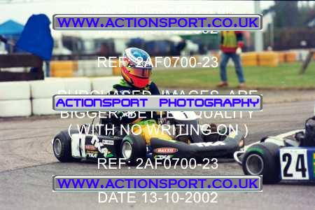 Photo: 2AF0700-23 ActionSport Photography 13/10/2002 Hunts Kart Club - Kimbolton  _6_JuniorMax_MiniMax_JuniorTKMInter #1
