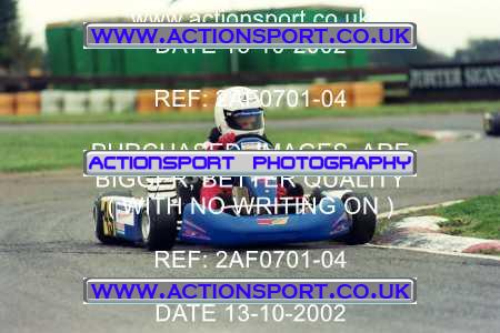Photo: 2AF0701-04 ActionSport Photography 13/10/2002 Hunts Kart Club - Kimbolton  _6_JuniorMax_MiniMax_JuniorTKMInter #49