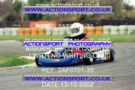 Photo: 2AF0701-35 ActionSport Photography 13/10/2002 Hunts Kart Club - Kimbolton  _6_JuniorMax_MiniMax_JuniorTKMInter #49