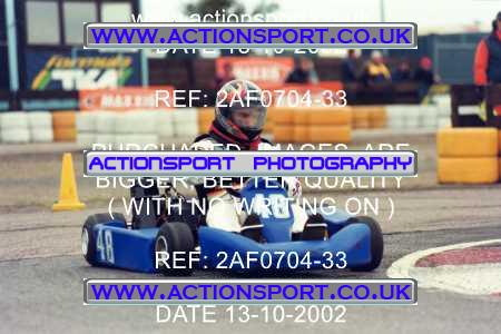 Photo: 2AF0704-33 ActionSport Photography 13/10/2002 Hunts Kart Club - Kimbolton  _7_RotaxMax #48