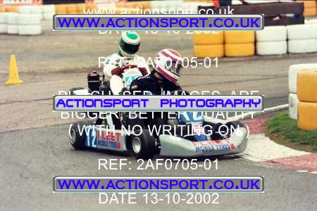 Photo: 2AF0705-01 ActionSport Photography 13/10/2002 Hunts Kart Club - Kimbolton  _7_RotaxMax #12
