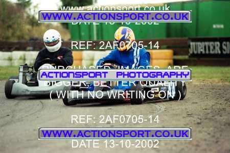 Photo: 2AF0705-14 ActionSport Photography 13/10/2002 Hunts Kart Club - Kimbolton  _7_RotaxMax #44