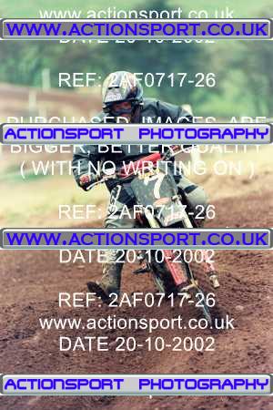 Photo: 2AF0717-26 ActionSport Photography 20/10/2002 AMCA Polesworth MXC - Stipers Hill _4_InterJuniors #7
