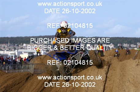 Photo: 02104815 ActionSport Photography 26/10/2002 Weston Beach Race  _1_QuadsAndSidecars #209