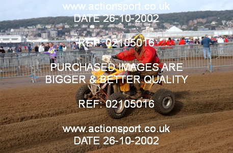 Photo: 02105016 ActionSport Photography 26/10/2002 Weston Beach Race  _1_QuadsAndSidecars #27