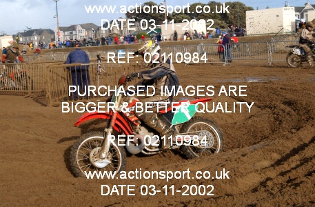 Photo: 02110984 ActionSport Photography 26/10/2002 Weston Beach Race  _2_Solos #1