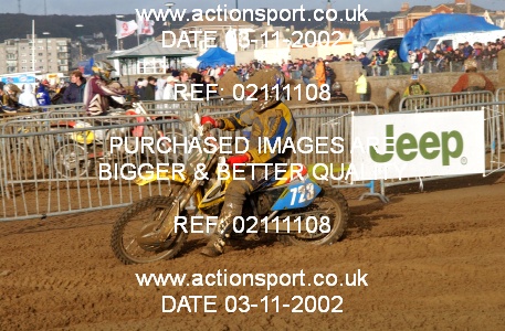 Photo: 02111108 ActionSport Photography 26/10/2002 Weston Beach Race  _2_Solos #723