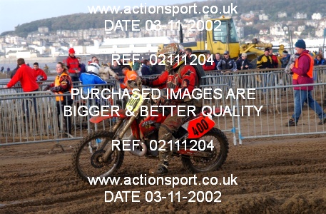 Photo: 02111204 ActionSport Photography 26/10/2002 Weston Beach Race  _2_Solos #400