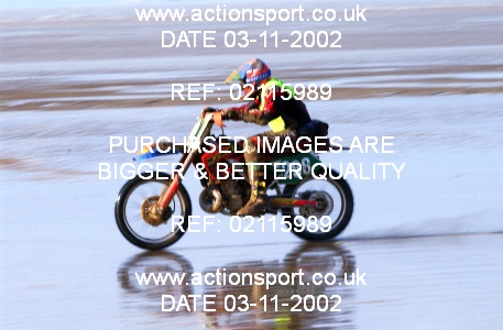Photo: 02115989 ActionSport Photography 26/10/2002 Weston Beach Race  _2_Solos #268