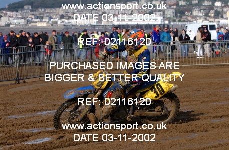 Photo: 02116120 ActionSport Photography 26/10/2002 Weston Beach Race  _2_Solos #30