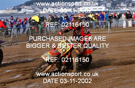 Photo: 02116150 ActionSport Photography 26/10/2002 Weston Beach Race  _2_Solos #36