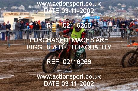 Photo: 02116266 ActionSport Photography 26/10/2002 Weston Beach Race  _2_Solos #268