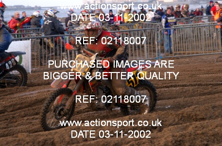 Photo: 02118007 ActionSport Photography 26/10/2002 Weston Beach Race  _2_Solos #572