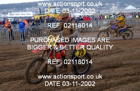 Photo: 02118014 ActionSport Photography 26/10/2002 Weston Beach Race  _2_Solos #25