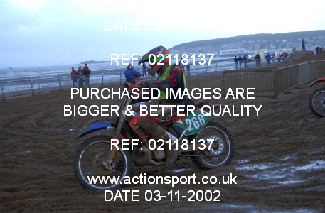 Photo: 02118137 ActionSport Photography 26/10/2002 Weston Beach Race  _2_Solos #268