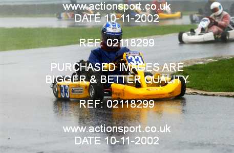 Photo: 02118299 ActionSport Photography 10/11/2002 Clay Pigeon Kart Club  _1_SeniorRotax #33