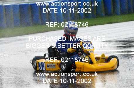 Photo: 02118746 ActionSport Photography 10/11/2002 Clay Pigeon Kart Club  _1_SeniorRotax #33