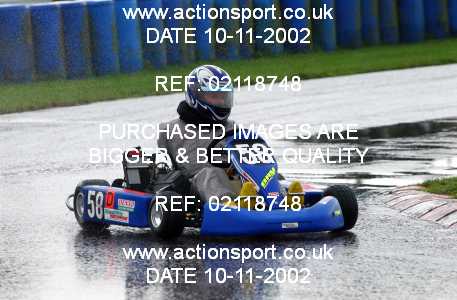 Photo: 02118748 ActionSport Photography 10/11/2002 Clay Pigeon Kart Club  _1_SeniorRotax #58