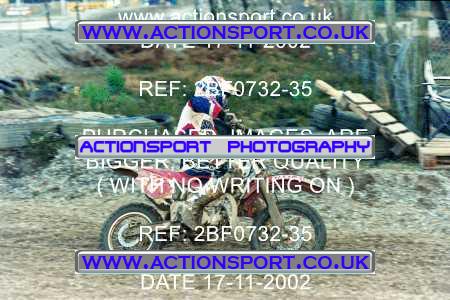 Photo: 2BF0732-35 ActionSport Photography 17/11/2002 ACU Y Bike Motocross - Matchams Park _1_85cc #48
