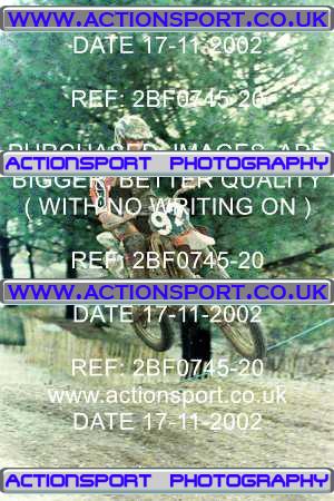 Photo: 2BF0745-20 ActionSport Photography 17/11/2002 ACU Y Bike Motocross - Matchams Park _3_OpenAdult #92