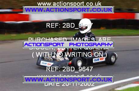 Photo: 2BD_9647 ActionSport Photography 20/11/2002 British Universities Kart Championship - Buckmore Park _1_AllDrivers #25