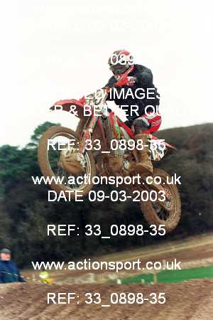Photo: 33_0898-35 ActionSport Photography 09/03/2003 ACU Hampshire Motocross Club - Foxholes, Bishopstone  _1_Solos #43