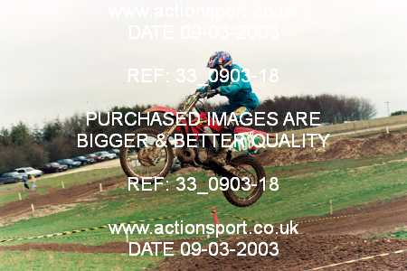 Photo: 33_0903-18 ActionSport Photography 09/03/2003 ACU Hampshire Motocross Club - Foxholes, Bishopstone  _1_Solos #108