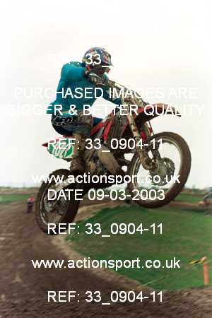 Photo: 33_0904-11 ActionSport Photography 09/03/2003 ACU Hampshire Motocross Club - Foxholes, Bishopstone  _1_Solos #108