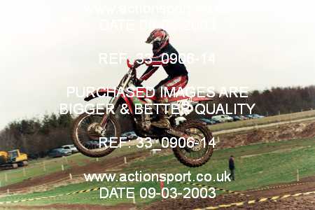Photo: 33_0906-14 ActionSport Photography 09/03/2003 ACU Hampshire Motocross Club - Foxholes, Bishopstone  _1_Solos #43