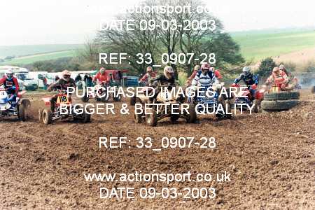 Photo: 33_0907-28 ActionSport Photography 09/03/2003 ACU Hampshire Motocross Club - Foxholes, Bishopstone  _2_Quads #118