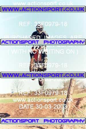 Photo: 33F0979-18 ActionSport Photography 30/03/2003 Warley Wasps SSC - Sherwood Forest _1_AMX #47
