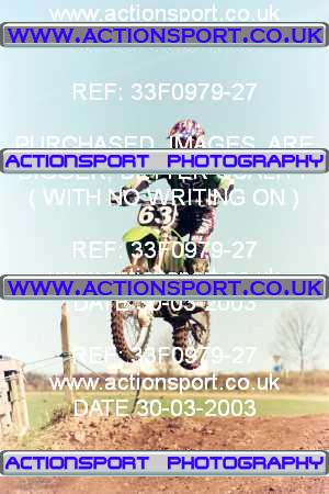 Photo: 33F0979-27 ActionSport Photography 30/03/2003 Warley Wasps SSC - Sherwood Forest _1_AMX #63