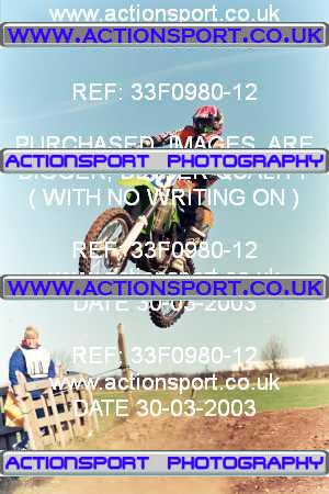 Photo: 33F0980-12 ActionSport Photography 30/03/2003 Warley Wasps SSC - Sherwood Forest _2_Seniors #88