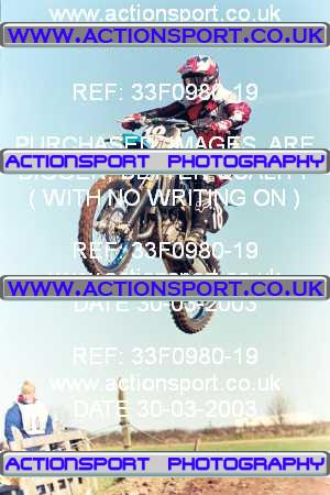 Photo: 33F0980-19 ActionSport Photography 30/03/2003 Warley Wasps SSC - Sherwood Forest _1_AMX #18