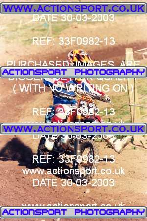 Photo: 33F0982-13 ActionSport Photography 30/03/2003 Warley Wasps SSC - Sherwood Forest _5_65s #32