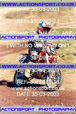 Photo: 33F0982-23 ActionSport Photography 30/03/2003 Warley Wasps SSC - Sherwood Forest _5_65s #115
