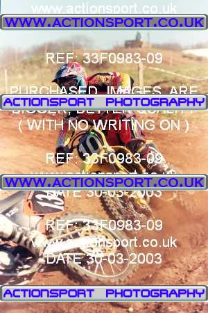 Photo: 33F0983-09 ActionSport Photography 30/03/2003 Warley Wasps SSC - Sherwood Forest _1_AMX #10