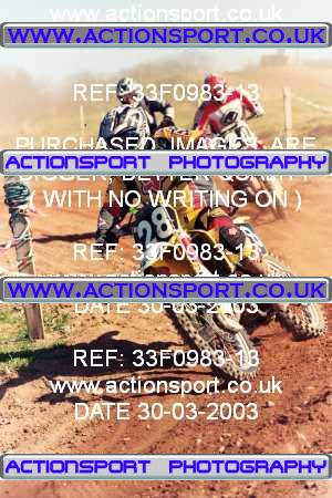 Photo: 33F0983-13 ActionSport Photography 30/03/2003 Warley Wasps SSC - Sherwood Forest _1_AMX #28