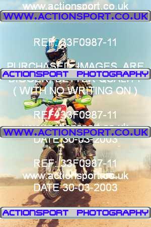 Photo: 33F0987-11 ActionSport Photography 30/03/2003 Warley Wasps SSC - Sherwood Forest _4_SW85s #14