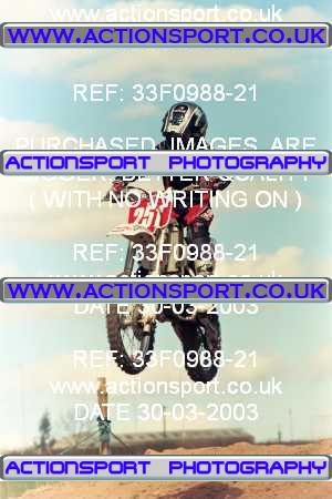 Photo: 33F0988-21 ActionSport Photography 30/03/2003 Warley Wasps SSC - Sherwood Forest _4_SW85s #251