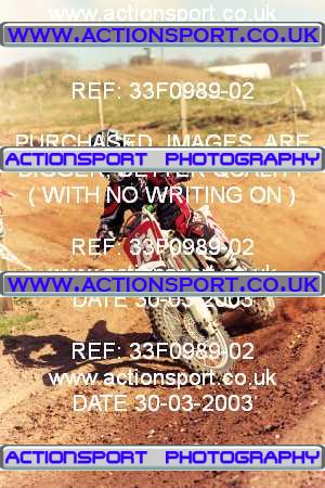 Photo: 33F0989-02 ActionSport Photography 30/03/2003 Warley Wasps SSC - Sherwood Forest _4_SW85s #251