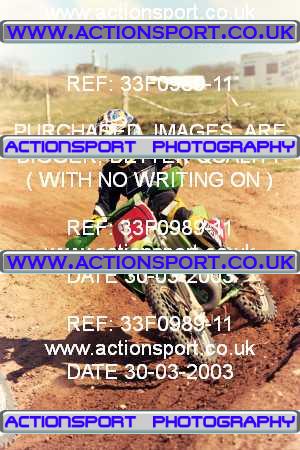 Photo: 33F0989-11 ActionSport Photography 30/03/2003 Warley Wasps SSC - Sherwood Forest _4_SW85s #2